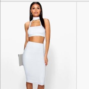 Cut out cropped dress